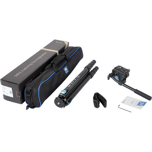 SIRUI ST-224 Quick Release Carbon Fiber Tripod with VH-10 Video Head - Image 9