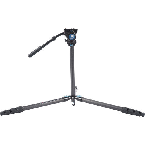 SIRUI ST-224 Quick Release Carbon Fiber Tripod with VH-10 Video Head - Image 5